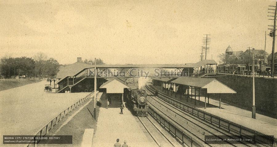 Postcard: New York, New Haven & Hartford Railroad Station, Mount Vernon, New York